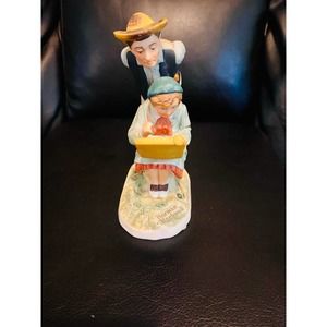 Dave Grossman Designs Norman Rockwell Country Critic Porcelain Figurine 1983